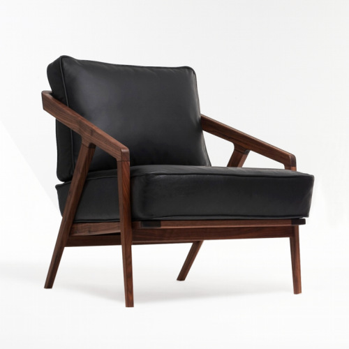 中式 Dare Studio Katakana Lounge Chair 北欧休闲椅 实木椅 会所椅
