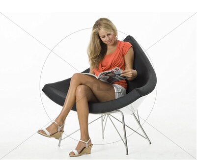 玻璃钢休闲椅椰子椅Coconut Chair乔治.尼尔森George Nelson设计
