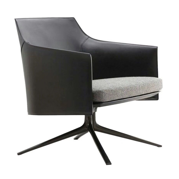 Jean Marie Massaud意式极简轻奢 小型休闲椅 玻璃钢内架+海绵 异形脚 会所斯坦福椅 北欧名椅餐椅低背高背