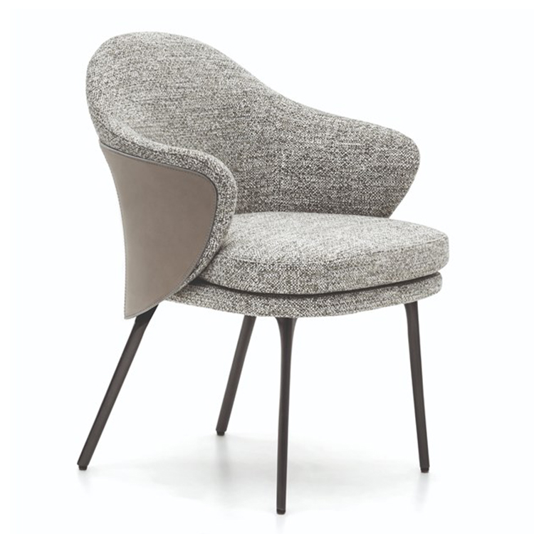 2019年新品上市米兰家具 餐椅休闲椅扶手安乐椅Minotti ANGIE easy chair  GamFratesi Design