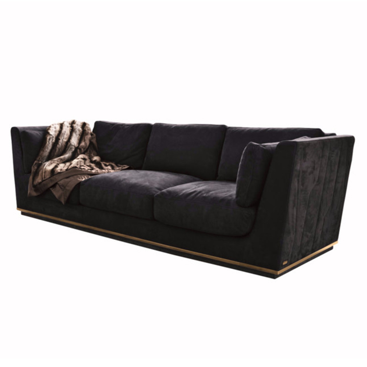 意大利 Longhi 双人多人沙发系列 不锈钢实木铁艺布艺皮质真皮颜色面料可定制 组合沙发