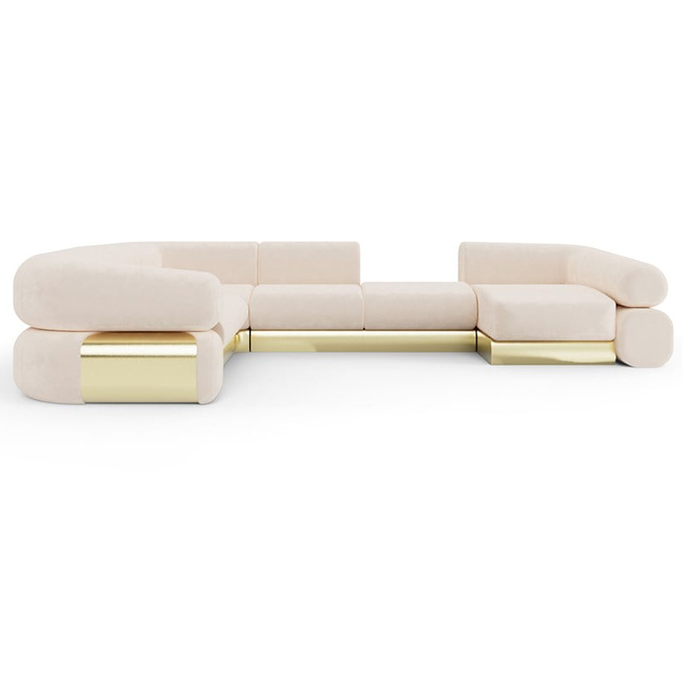 两款2023年新款 意大利Opepe设计 Essential FITZGERALD  sofa 轻奢组合单人双人多人沙发
