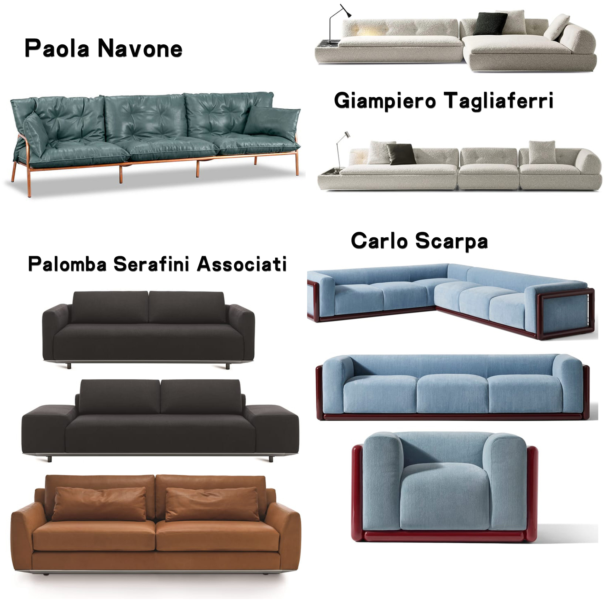 2024年十款BAXTER巴克斯特Minotti米洛提Paola Navone多人位沙发Luca Erba国际品牌Cassina卡西纳
