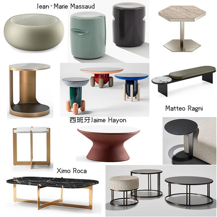 西班牙十款2024年茶几Jean-Marie Massaud玻璃钢凳子Jaime Hayon咖啡桌